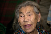 Anna Karsavina, an 80 year old Selkup woman from Ratta. Krasnoselkup, Yamal, Western Siberia, Russia. (2012)
